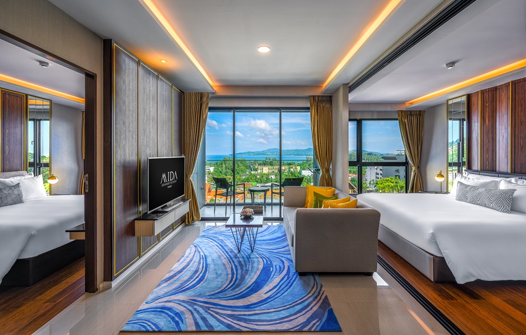 ไมด้า แกรนด์ รีสอร์ท ภูเก็ต Mida Grande Resort Phuket — ห้องนอน