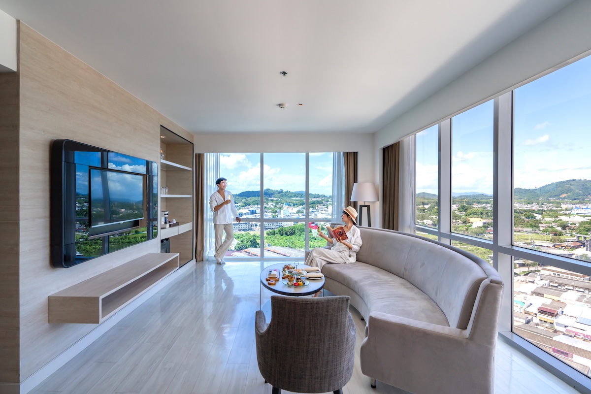 โรงแรมโนโวเทล ภูเก็ต ซิตี้ โภคีธรา Novotel Phuket City Phokeethra — ห้องนอน