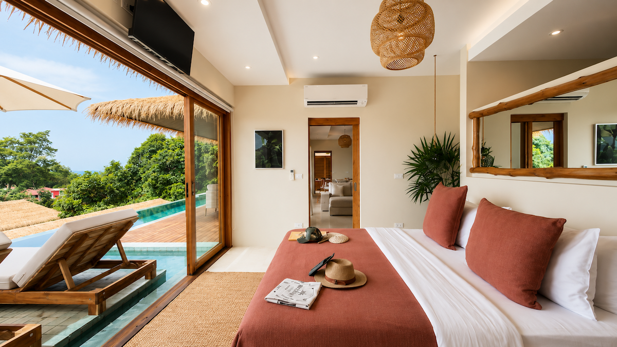 ไวลด์ คอตเทจส์ ลักชัวรี แอนด์ เนเชอรัล รีสอร์ท ละไม Wild Cottages Luxury & Natural Resort Lamai — ห้องนอน