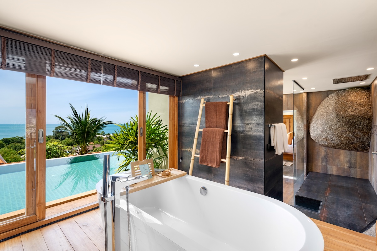 ไวลด์ คอตเทจส์ ลักชัวรี แอนด์ เนเชอรัล รีสอร์ท ละไม Wild Cottages Luxury & Natural Resort Lamai — ห้องนอน